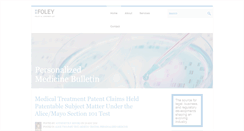 Desktop Screenshot of personalizedmedicinebulletin.com